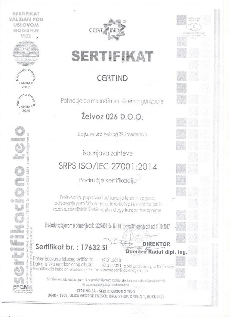 EN ISO 27001:2014